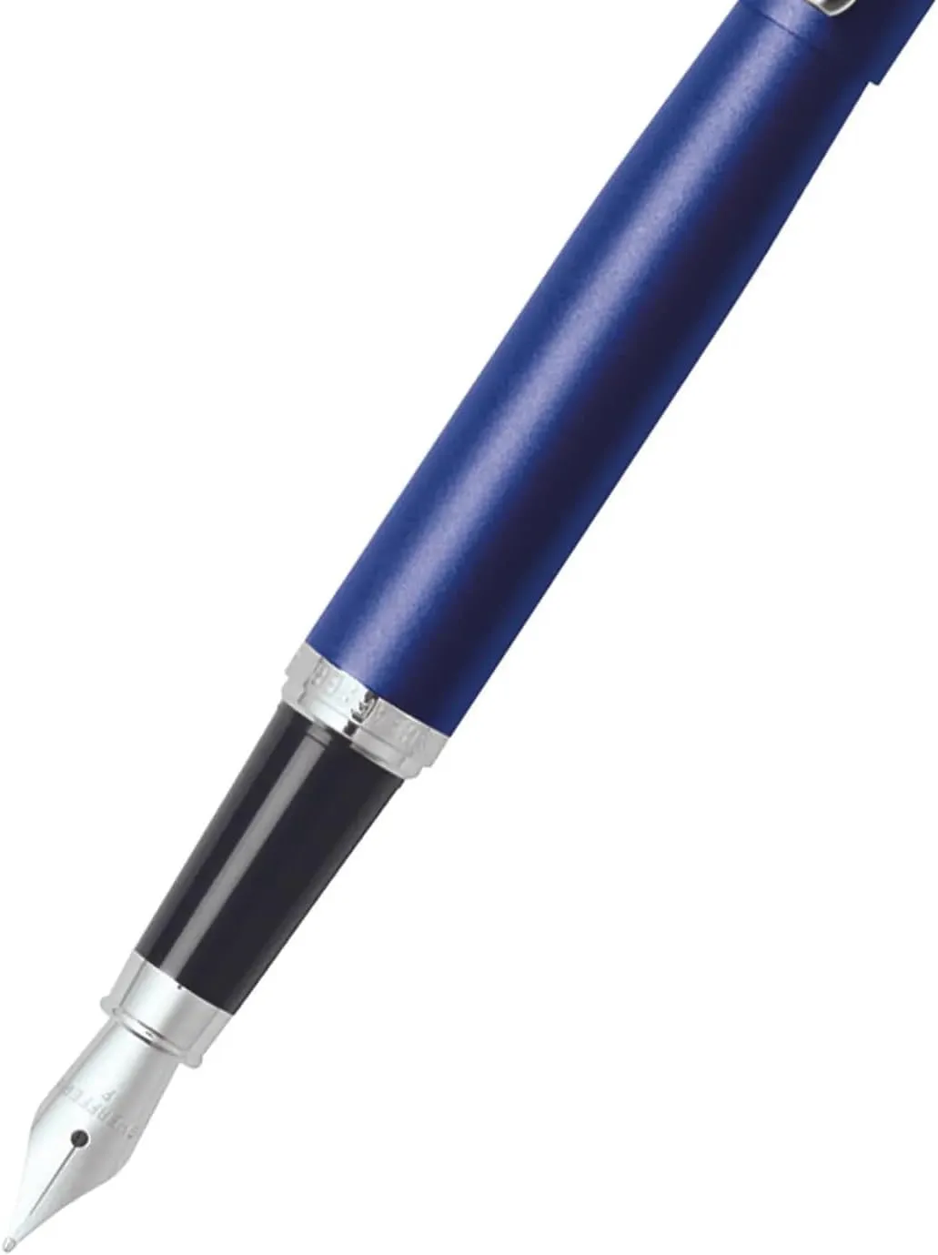 Sheaffer VFM Neon Blue Fountain Pen with Chrome Trim and Medium Nib