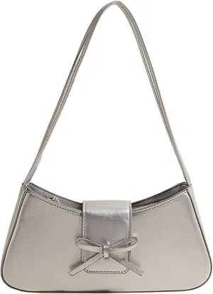Shoulder Bags for Women,Coquette Bow Purse Trendy Y2K Purse PU Leather Hobo Handbag Cute Bag