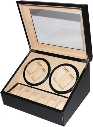 Silent Mute Automatic Rotary Winding Electric Mechanical Shaker 4 5 Watch Winder Turn Table Device Mechanical Watch Storage Watch Box,B