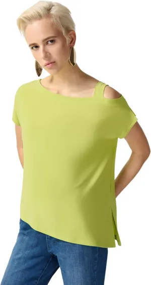 Silky Knit Asymmetrical Top Style 242084