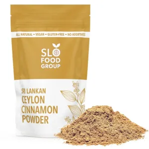 Slofoodgroup Ceylon Cinnamon Powder- Premium Quality Cinnamon Powder from Sri Lanka (16 oz Ceylon Cinnamon Powder 1 LB)
