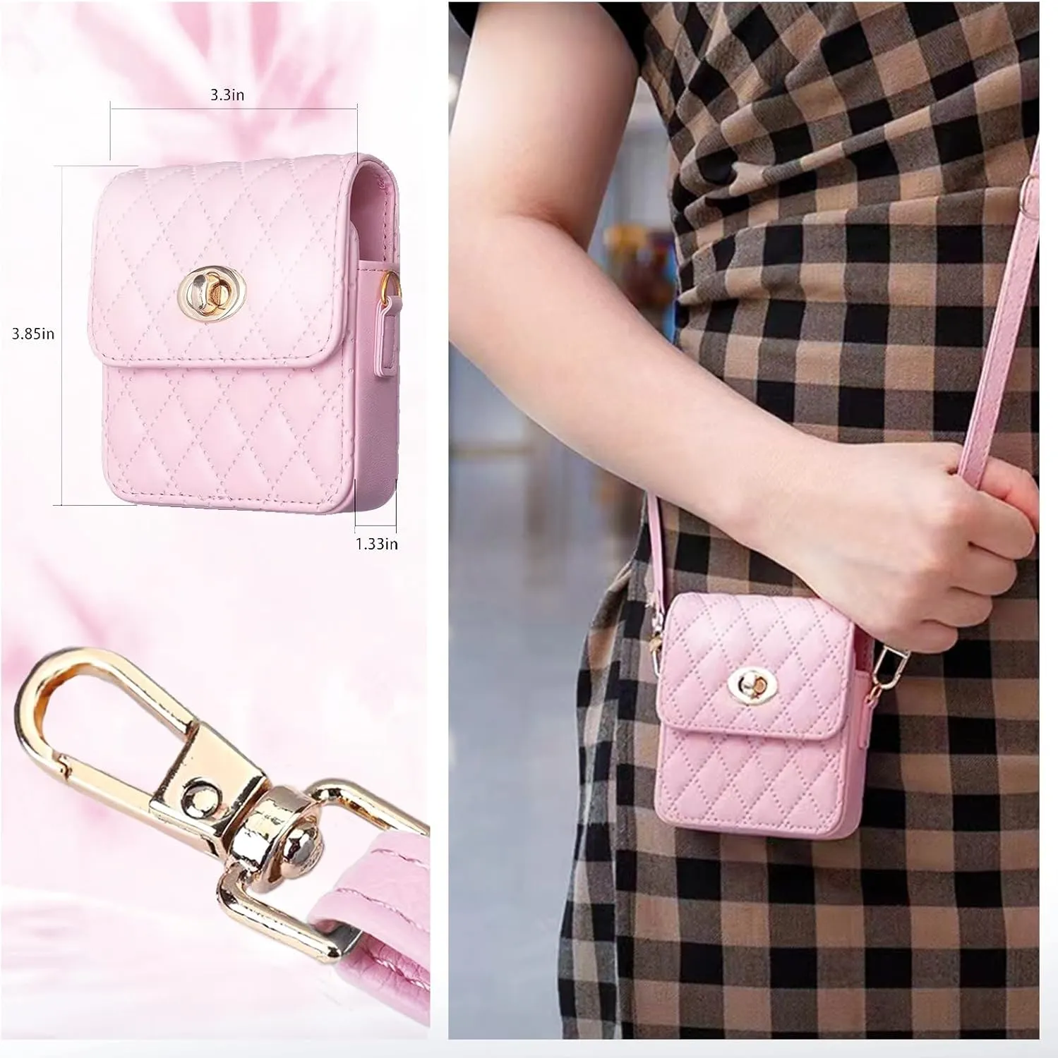 Small Crossbody Bag for Flip Phones - Compatible with Motorola Razr Series and Samsung Galaxy Z Flip Phones