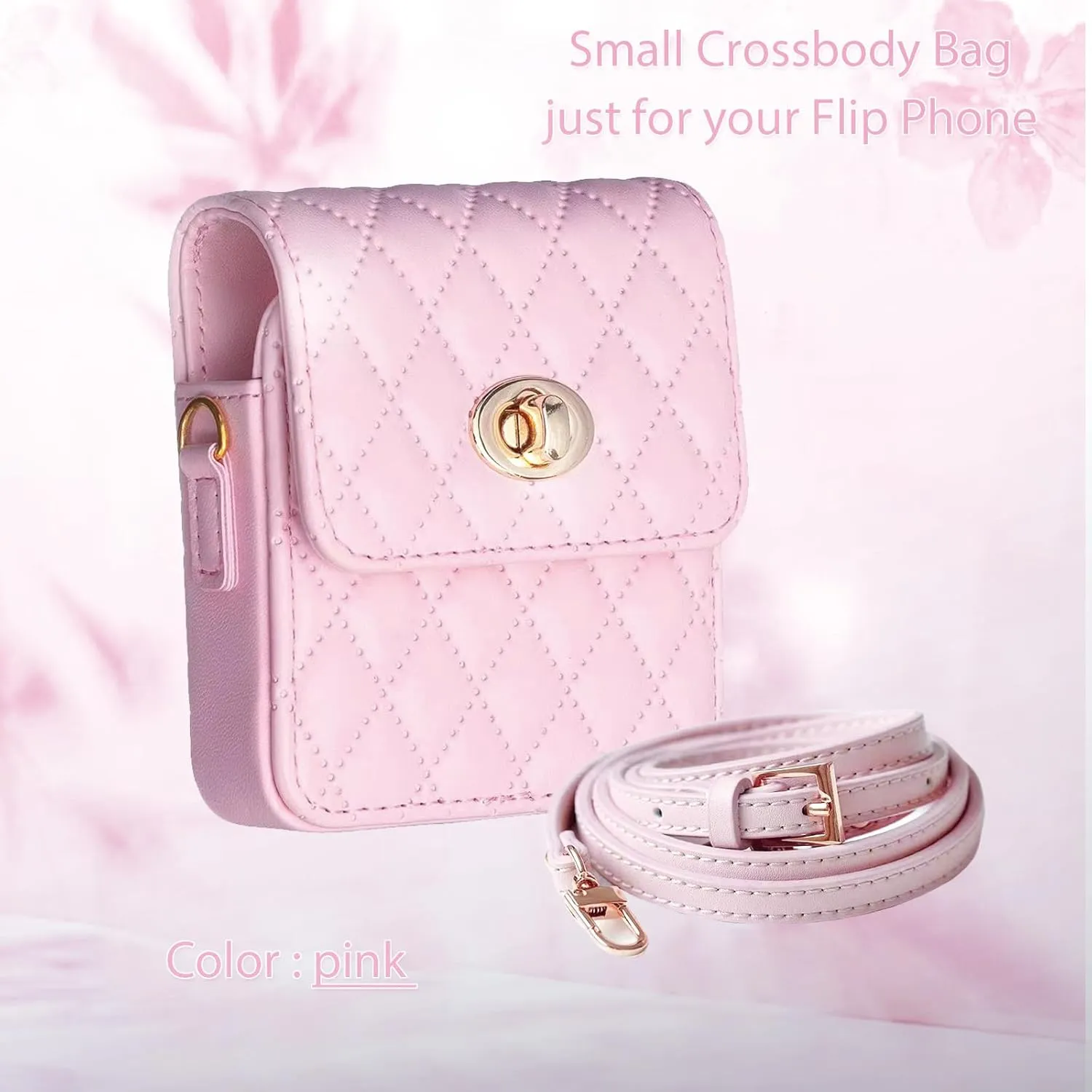 Small Crossbody Bag for Flip Phones - Compatible with Motorola Razr Series and Samsung Galaxy Z Flip Phones