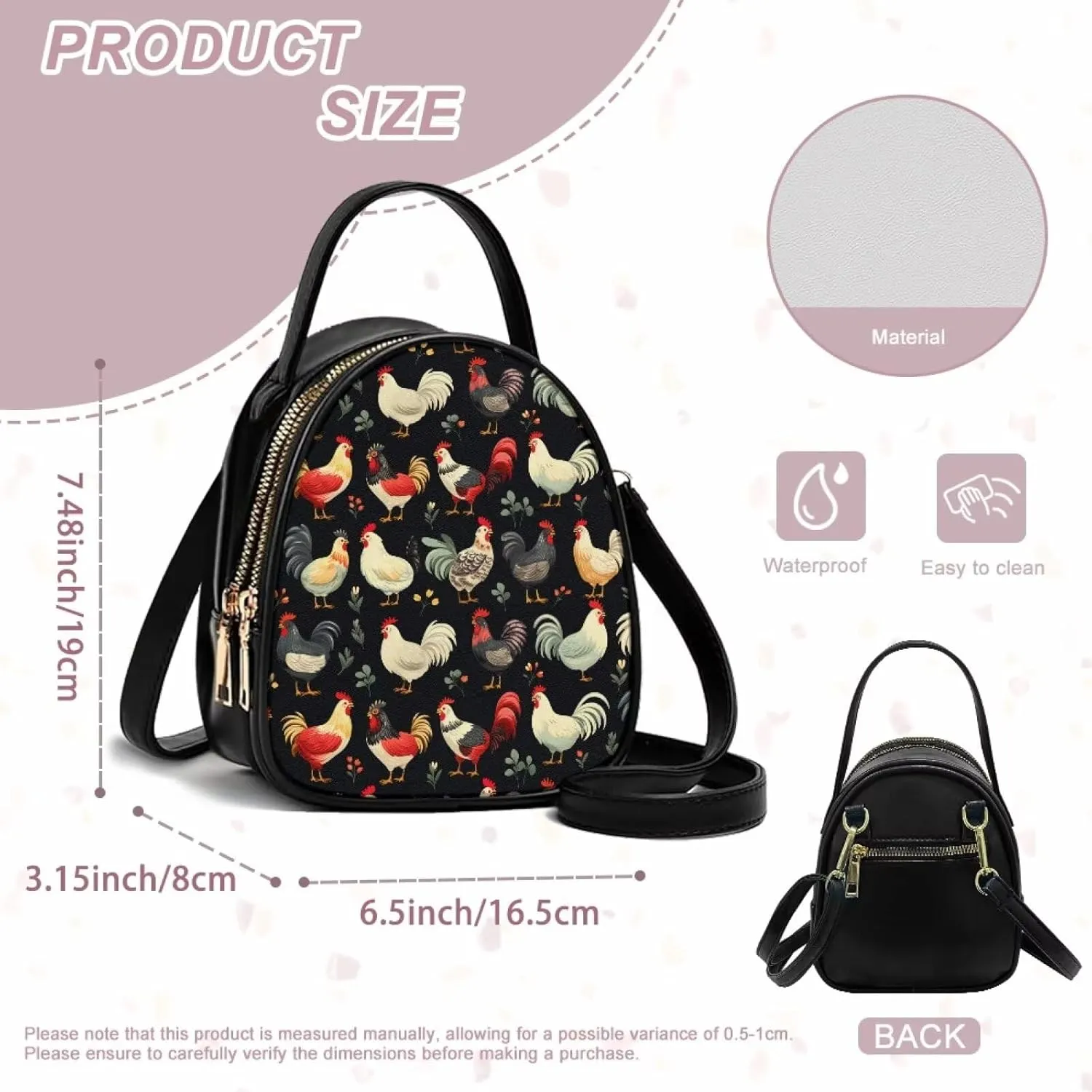 Small Crossbody Phone Bag for Women PU Leather Cross Body Purses, Small Messenger Handbag Wallet for Travel Casual