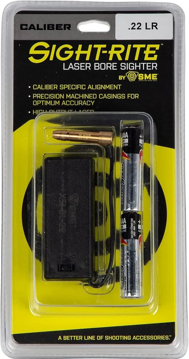 SME Sight Rite Durable Shooting Hunting Accesories Bullet Laser Bore Sighter | Batteries Included