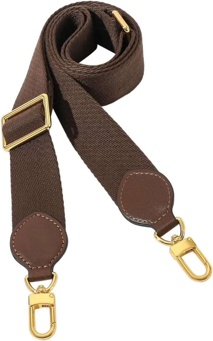 Solid Color Canvas Purse Strap Handbag Strap Adjustable Replacement Cross Bands
