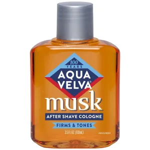 Special Pack of 5 AQUA VELVA AFTER SHAVE MUSK 3.5 oz