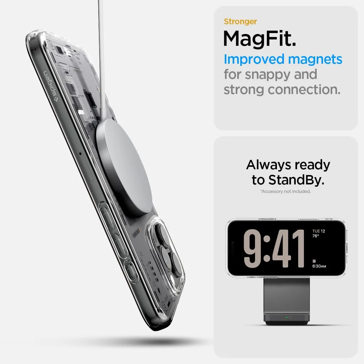 Spigen for iPhone 16 Pro Max Case, Ultra Hybrid MagFit [Compatible with Magsafe] [Anti-Yellowing] [Military-Grade Protection] - Neo One