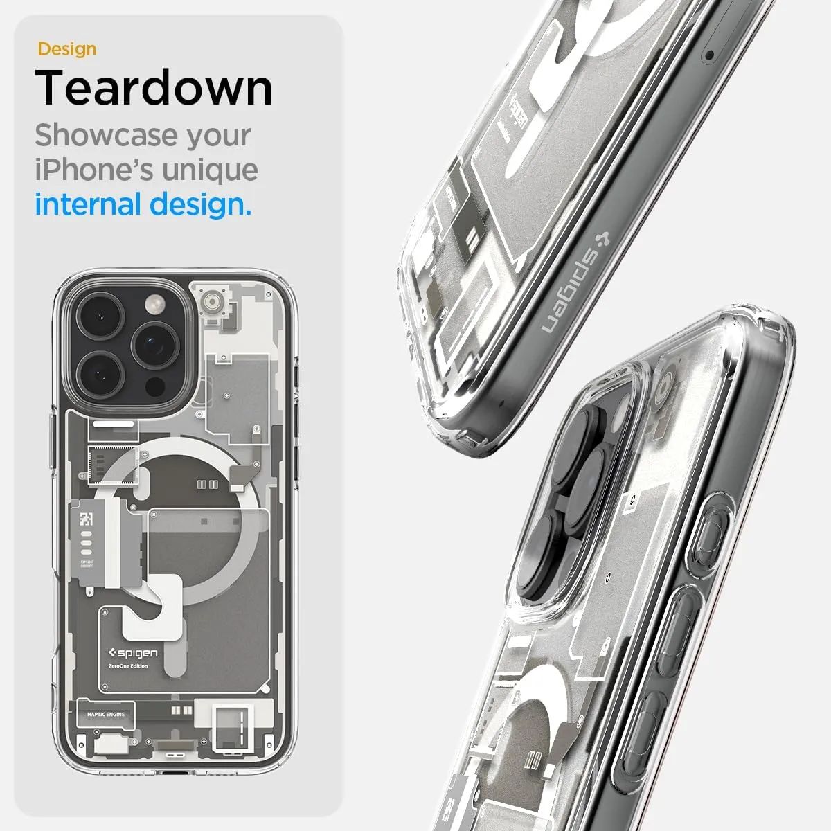 Spigen for iPhone 16 Pro Max Case, Ultra Hybrid MagFit [Compatible with Magsafe] [Anti-Yellowing] [Military-Grade Protection] - Zero One Natural Titanium