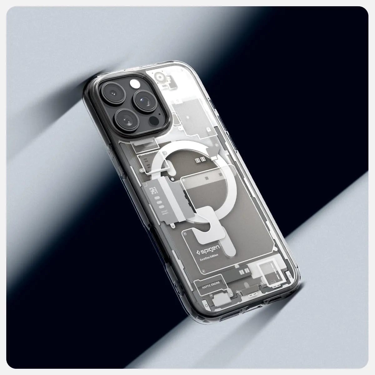 Spigen for iPhone 16 Pro Max Case, Ultra Hybrid MagFit [Compatible with Magsafe] [Anti-Yellowing] [Military-Grade Protection] - Zero One Natural Titanium