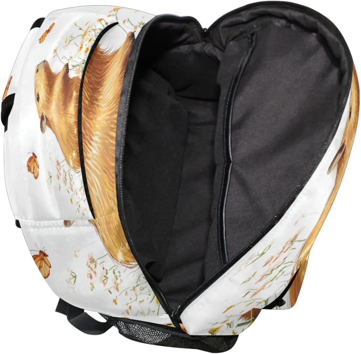 Sport Backpack for Teacher Nurse Fashion Business Work Bag with Chest Strap for Travel Trip Sweet Capybara White