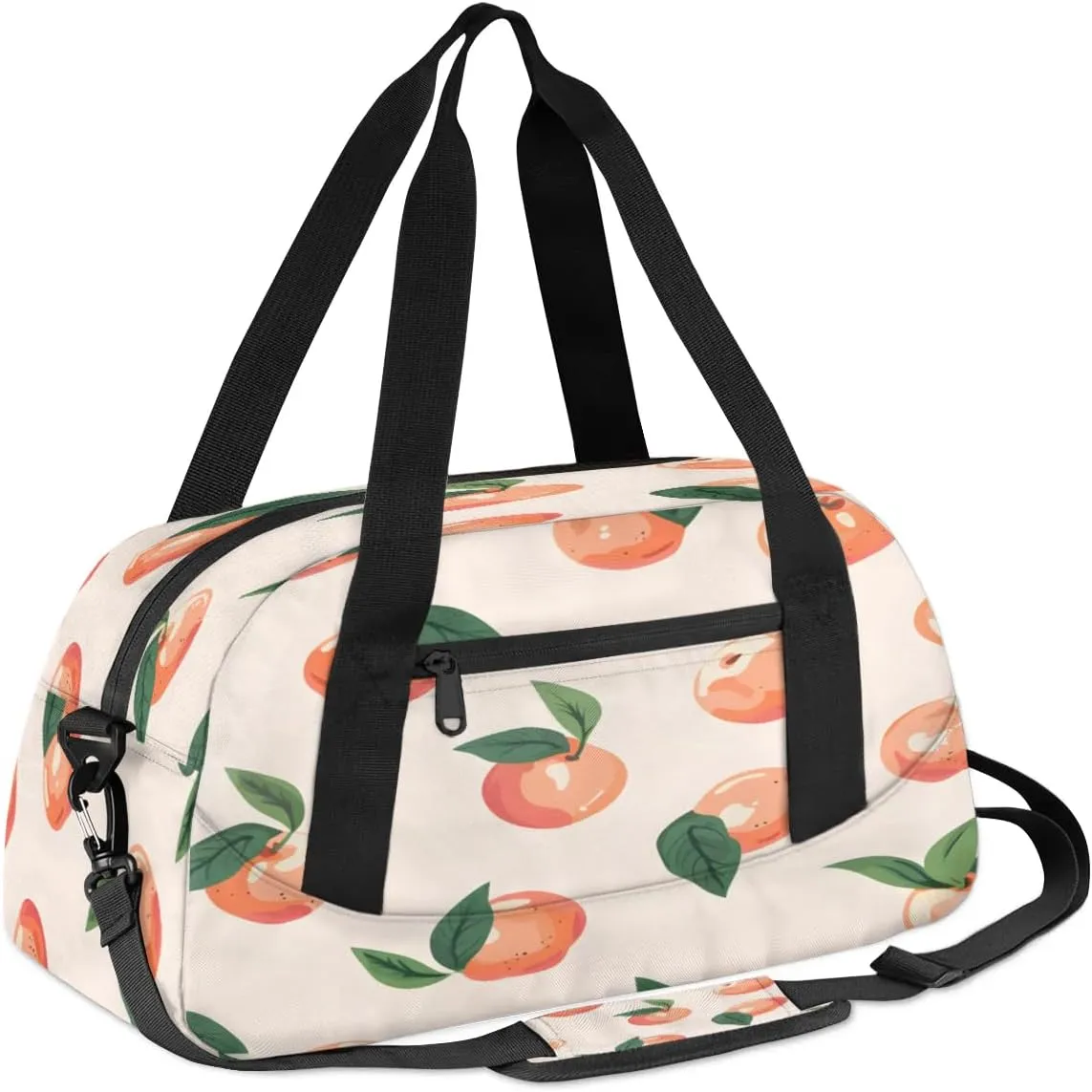 Sport Duffel Bag Sweet Peach Kids Gym Bag Weekender Overnight Bags for Boys Girls Teens Carry On Workout Travel Bag