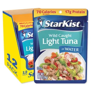 StarKist Chunk Light Tuna in Water Pouch 2.6 Oz Pack of 12