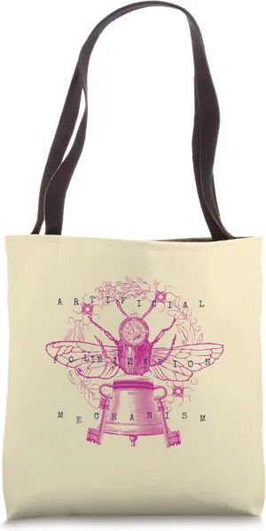 Steampunk Aesthetic Encyclopedia Mechanical Polinization Ape Tote Bag