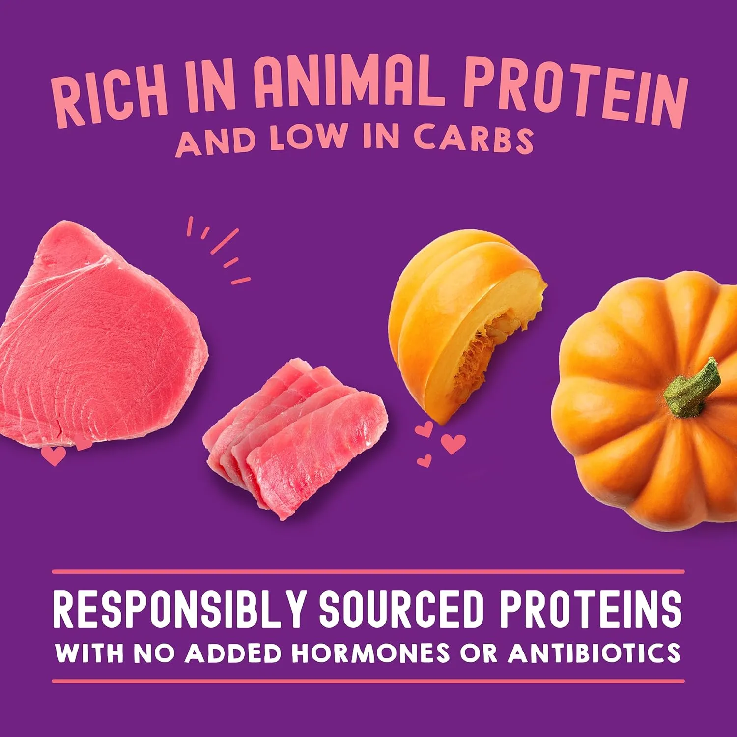 Stella & Chewy's Carnivore Cravings Savory Shreds Wet Cat Food Pouches – Grain Free, Protein Rich Meal, Topper or Treat – Tuna & Pumpkin Recipe (2.8 Ounce Pouches, Case of 12)