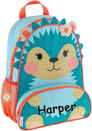 Stephen Joseph Kids Day Bag - Personalized Shoulder Bag - Hedgehog Sidekick Tote - Back to School Travel Bag with Custom Name