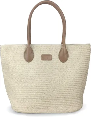 Straw Rattan Women Tote Summer Beach Shoulder Handbag