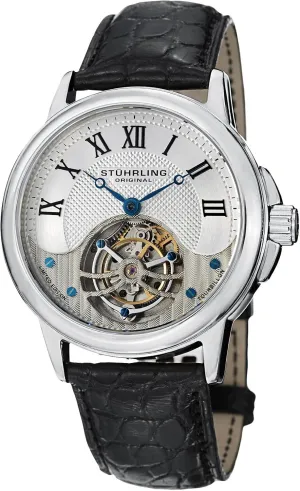 Stuhrling Original Men's 541.331X2 Aureate Tourbillon Date Black