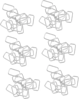 Sturdy and 100pcs Stainless Steel Word Buckles Belting Connectors for Purse Making Shoulder Bag Accessories Set