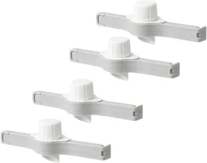 Sturdy Pp Food Bag Sealing Clamps Snack Food Pour Spouts 4 Pack for Travel Home Use
