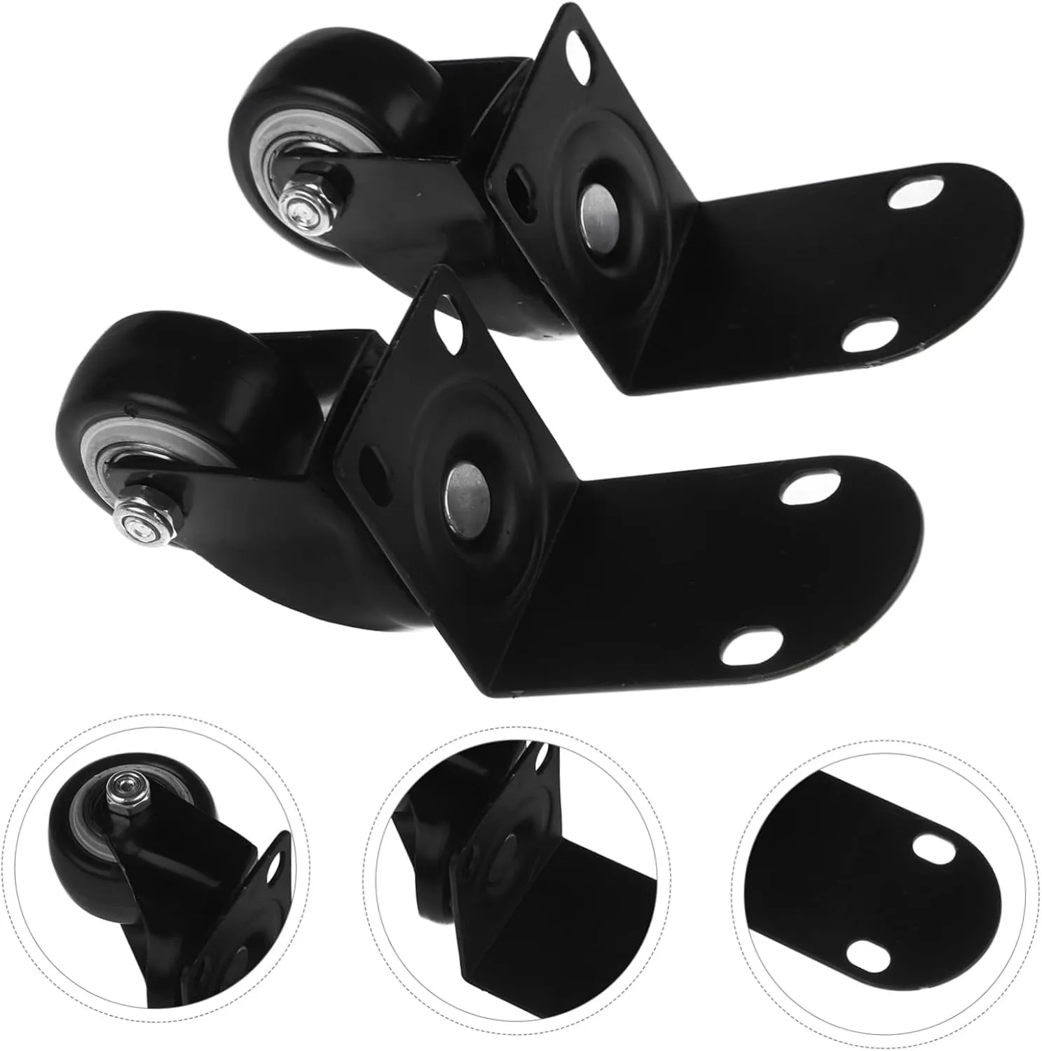 Sturdy Quiet Casters for Furniture Cabinets Rolling Attachments for Duffel Bags