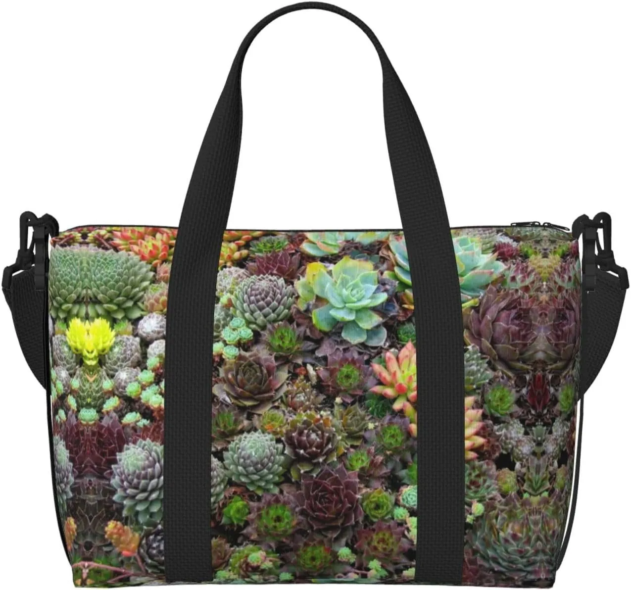 Succulent Travel Bags, Weekender Carry On For Women, Sports Gym Bag, Workout Duffel Bag,Overnight