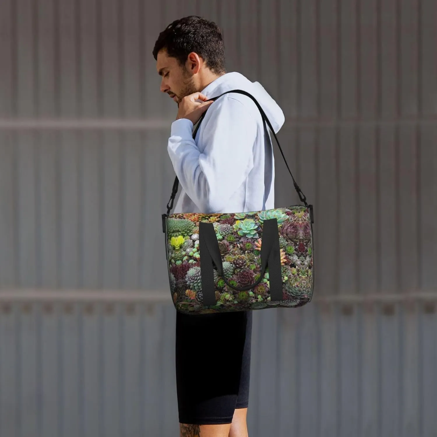 Succulent Travel Bags, Weekender Carry On For Women, Sports Gym Bag, Workout Duffel Bag,Overnight