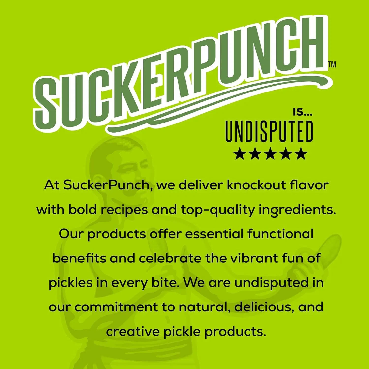 Suckerpunch Electrolyte Pickle Juice Shot, Dill Flavored, Gluten Free, Post Workout, Sports Drink, Hydration, Low Calorie, Muscle Cramp Defense, Potassium, Keto Friendly, Low Sugar, Non GMO, 2oz, 12ct