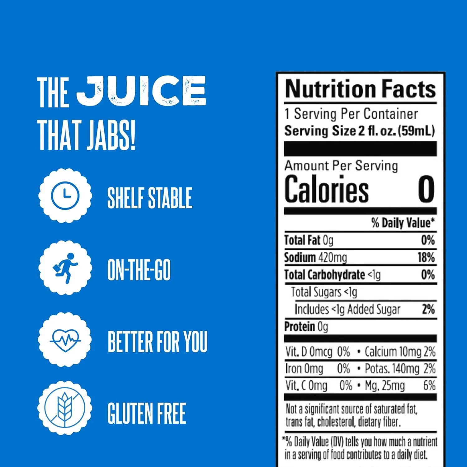 Suckerpunch Electrolyte Pickle Juice Shot, Dill Flavored, Gluten Free, Post Workout, Sports Drink, Hydration, Low Calorie, Muscle Cramp Defense, Potassium, Keto Friendly, Low Sugar, Non GMO, 2oz, 12ct