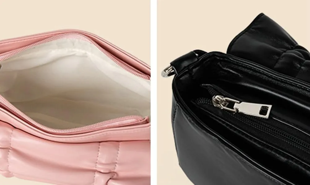 Summer Bow Crossbody Bag for Women – Cute Ruffled Handbag, Sweet & Elegant Small Purse with Adjustable Strap