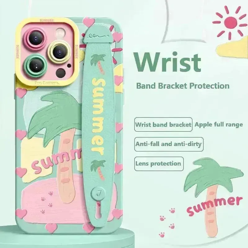 Summer Deluxe Wrist Band Bracket Case (For iPhone)