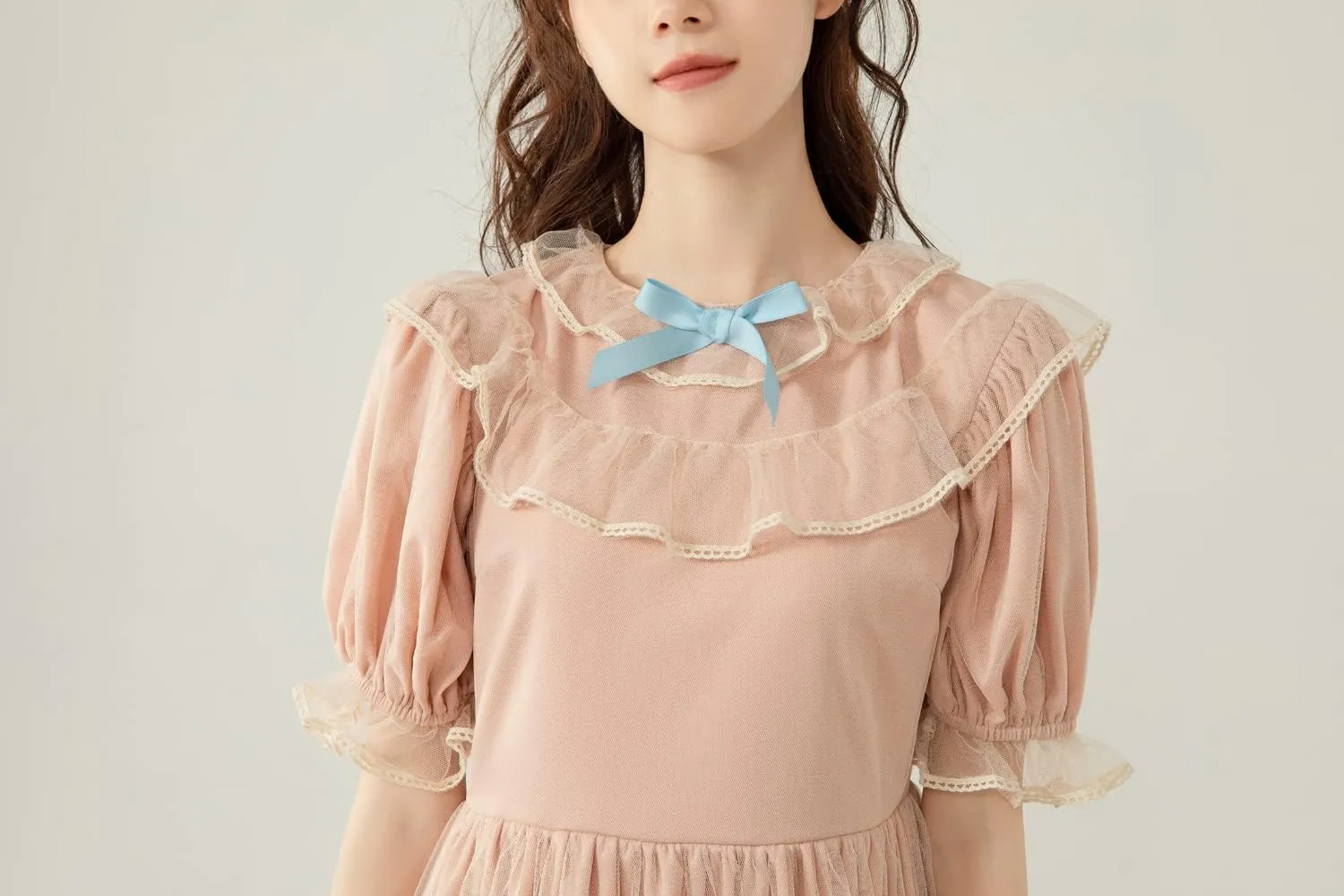 Summer Japanese Lolita Lace Dress Teen Girls Soft Cute Ruffles A-Line Princess Party Dresses