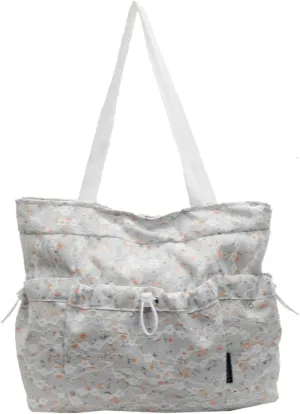 Sweet Lace Floral Tote Bag Casual Practical Large Capacity Shoulder Bag Commuter Outdoor Handbag for Women 2025