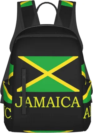 SWEET TANG Jamaican Flag black Backpack Casual Sackpack Beach Bag Daypack Multi-Purpose Women Men Unisex