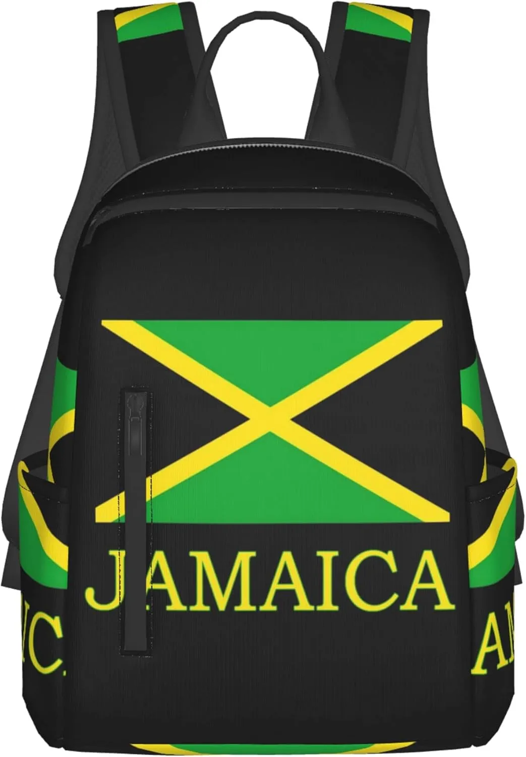 SWEET TANG Jamaican Flag black Backpack Casual Sackpack Beach Bag Daypack Multi-Purpose Women Men Unisex