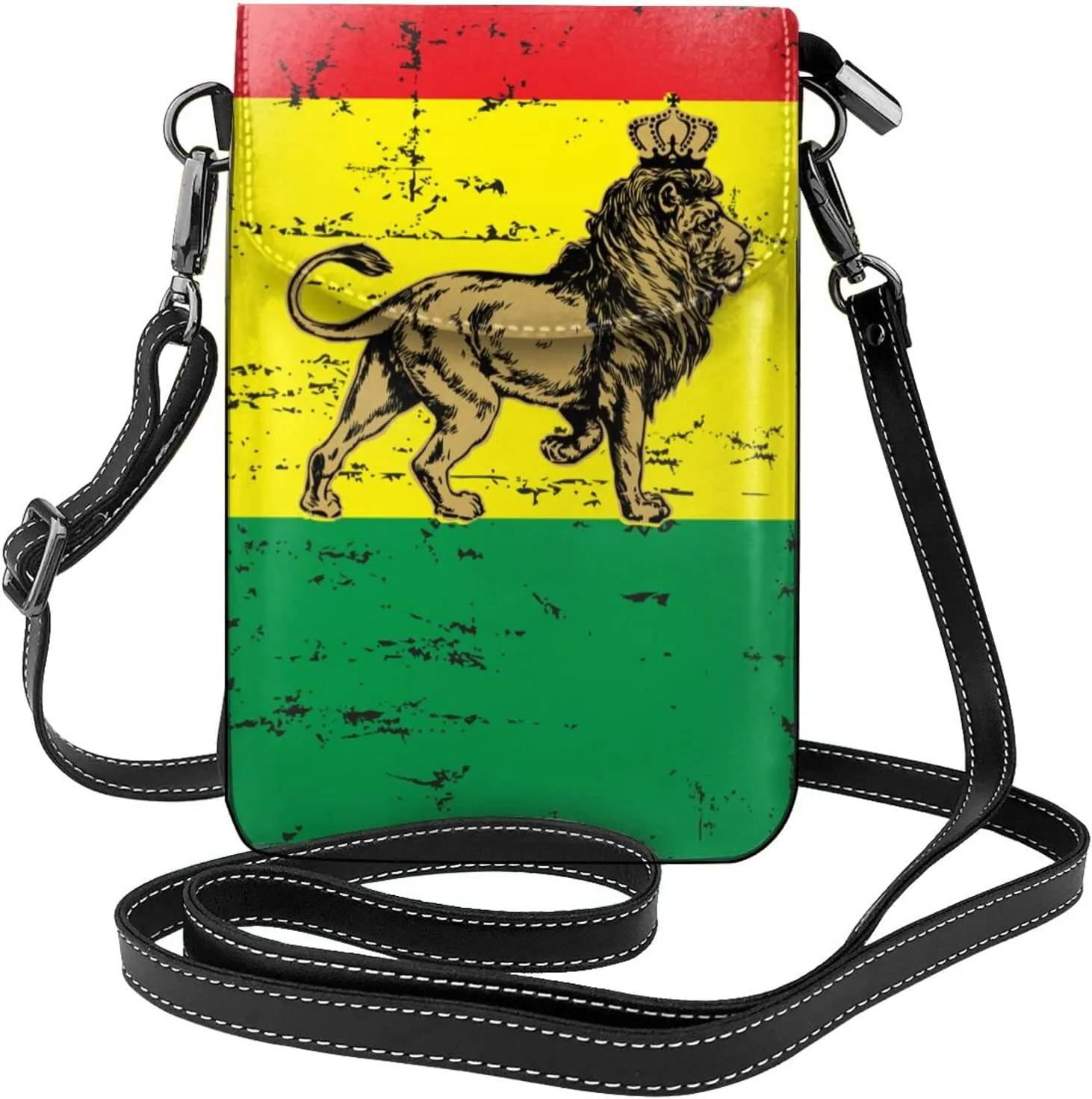 SWEET TANG Small Crossbody Phone Bag Ani-Theft Small Leather Shoulder Bag Adjustable Strap