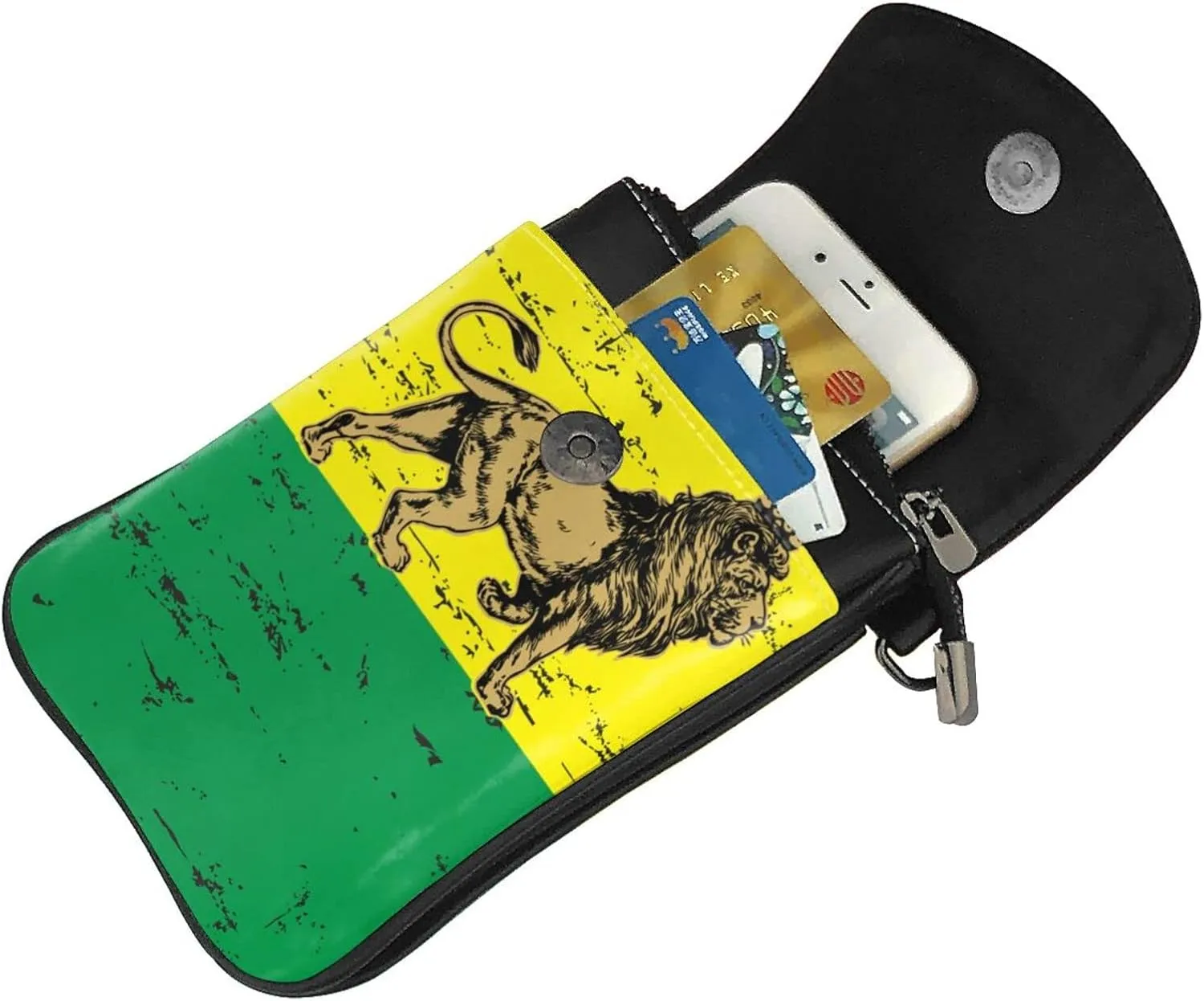 SWEET TANG Small Crossbody Phone Bag Ani-Theft Small Leather Shoulder Bag Adjustable Strap