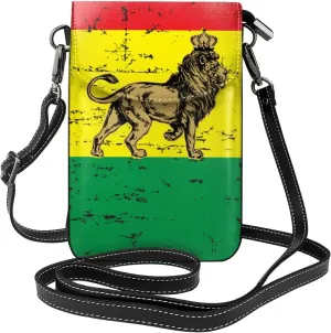 SWEET TANG Small Crossbody Phone Bag Ani-Theft Small Leather Shoulder Bag Adjustable Strap