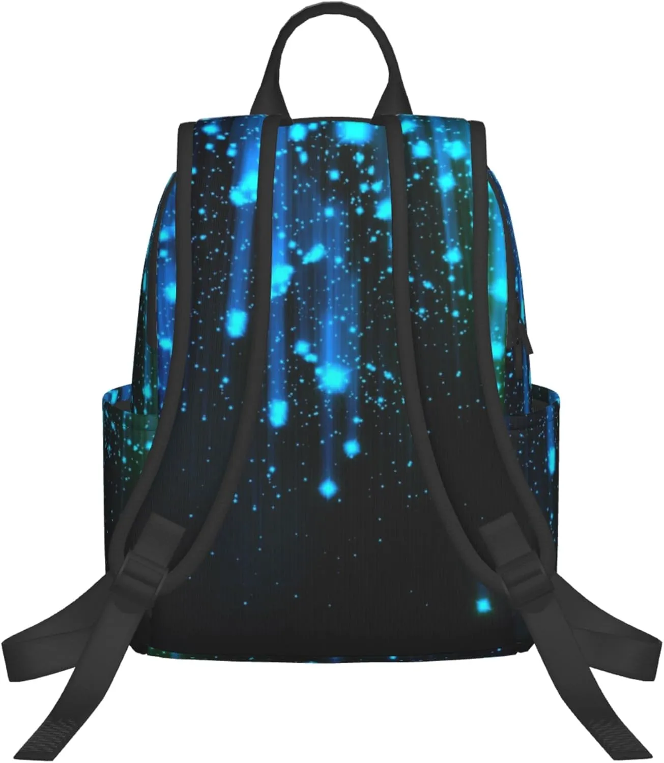 SWEET TANG Travel Laptop Backpack Business Anti Theft Black and Blue Neon Lights Backpack College Computer Bag Gifts for Men & Women