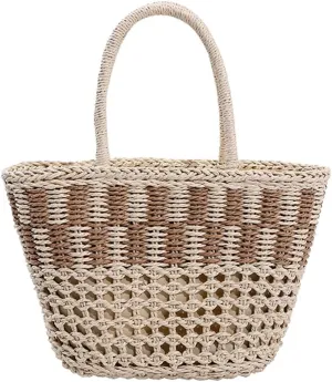 Sweet Woven Straw Underarm Bag for Women Fashion Work Outdoor Shoulder Bag Casual Holiday Travel Handbag 2025