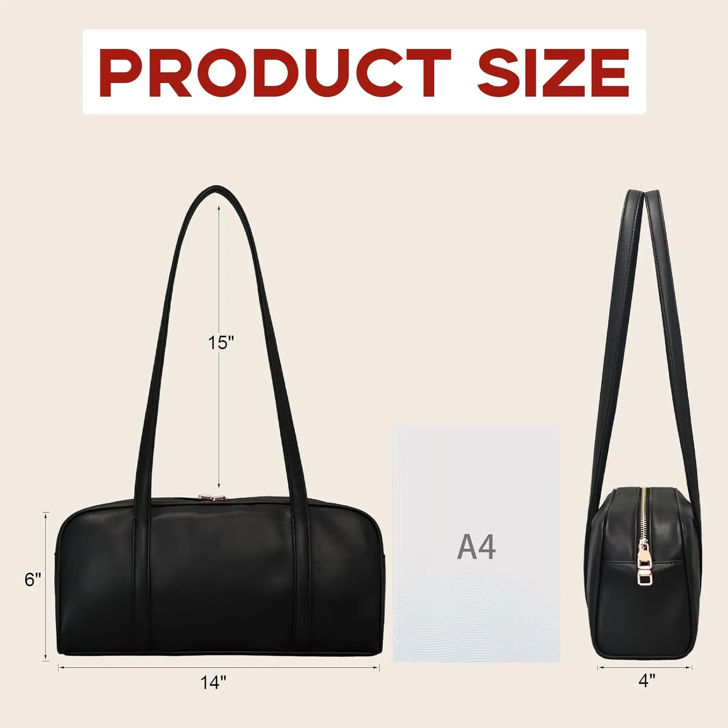 Swing Bag Shoulder Bag For Women Vegan Leather Ladies Clutch Retro Tote Handbags Satchel Bag Trendy Purse