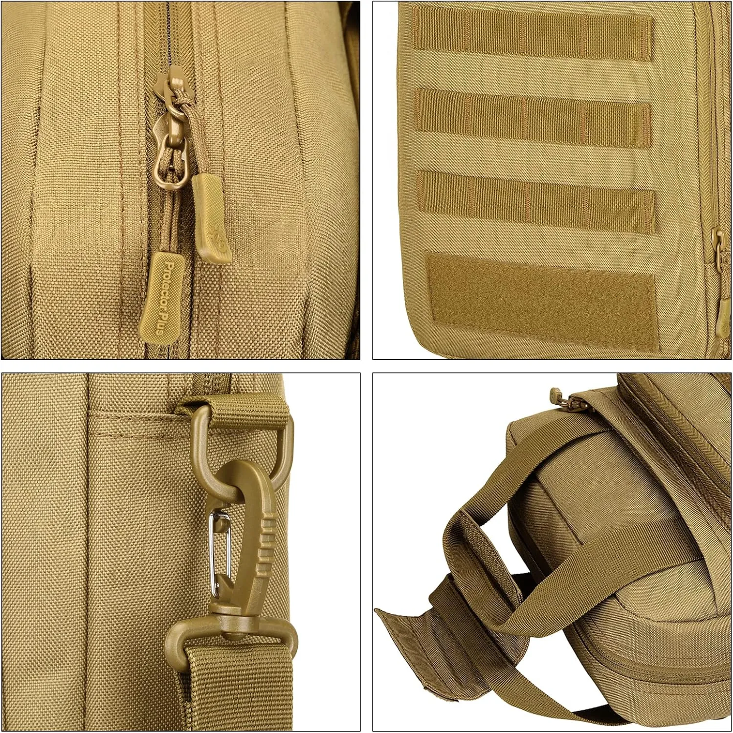 Tactical Messenger Bag, Tactical Briefcase Laptop Bag Heavy Duty MOLLE Shoulder Pack Handbag for Men(Patch Included)