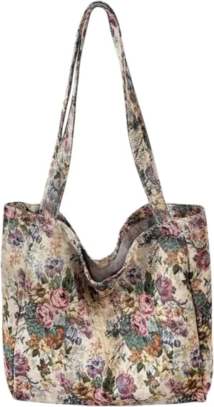 Tapestry Women Botanical Shoulder Tote Bag, Spacious and Durable Ideal for Shopping, Travel & Work