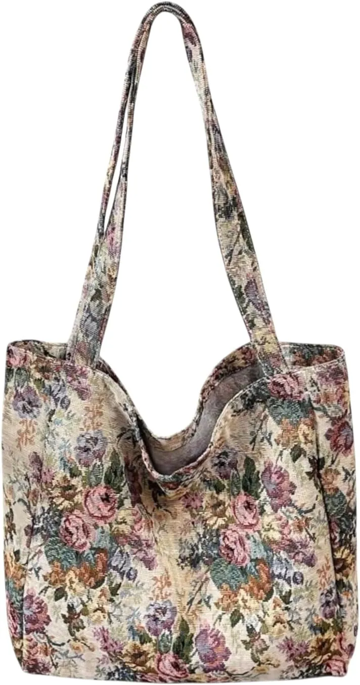 Tapestry Women Botanical Shoulder Tote Bag, Spacious and Durable Ideal for Shopping, Travel & Work