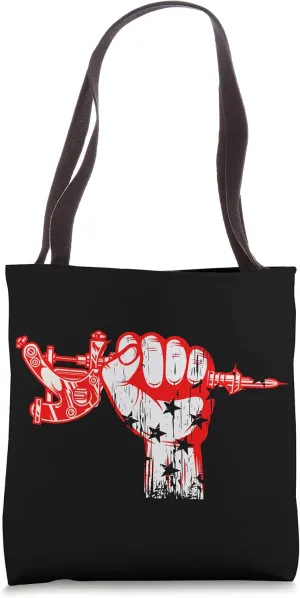 Tattoo Artist USA Flag Hand Tattooing Tattooed Ink Inked Art Tote Bag
