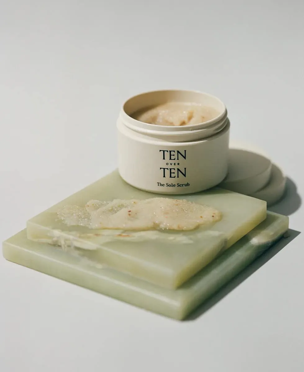 tenoverten - The Sole Scrub Exfoliating Foot Treatment | Clean, Natural, Non-Toxic Hand, Foot   Nail Care (6.8 oz | 200 ml)