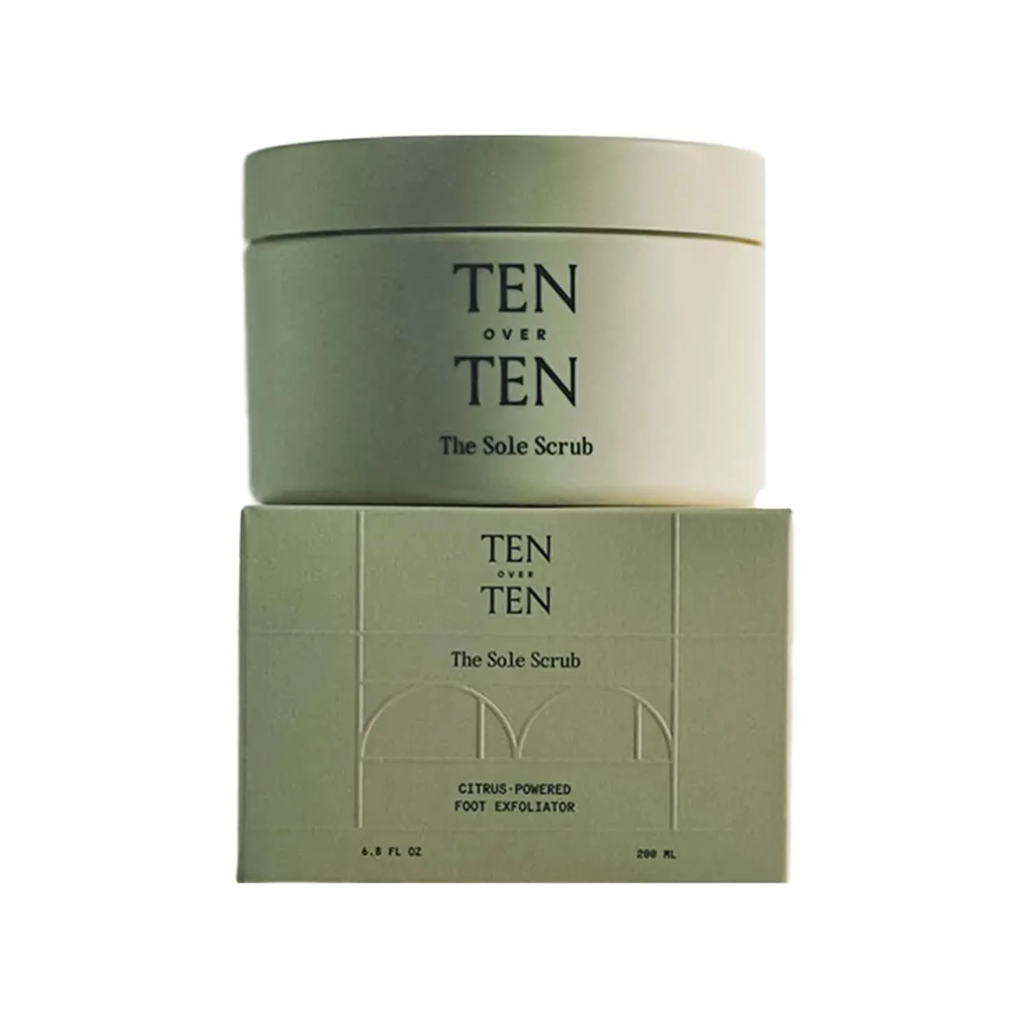 tenoverten - The Sole Scrub Exfoliating Foot Treatment | Clean, Natural, Non-Toxic Hand, Foot   Nail Care (6.8 oz | 200 ml)
