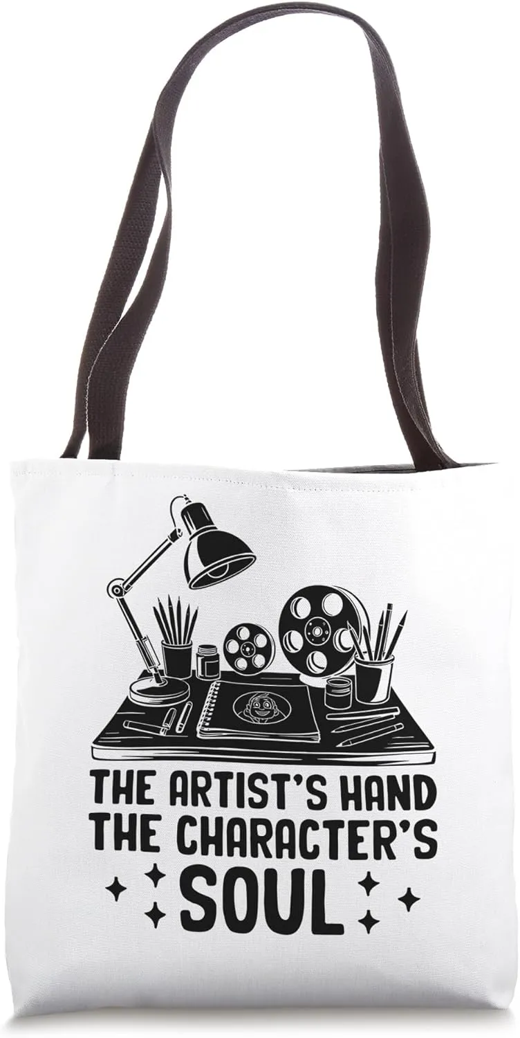 The Artist's Hand The Character's Soul Animation Draw Sketch Tote Bag
