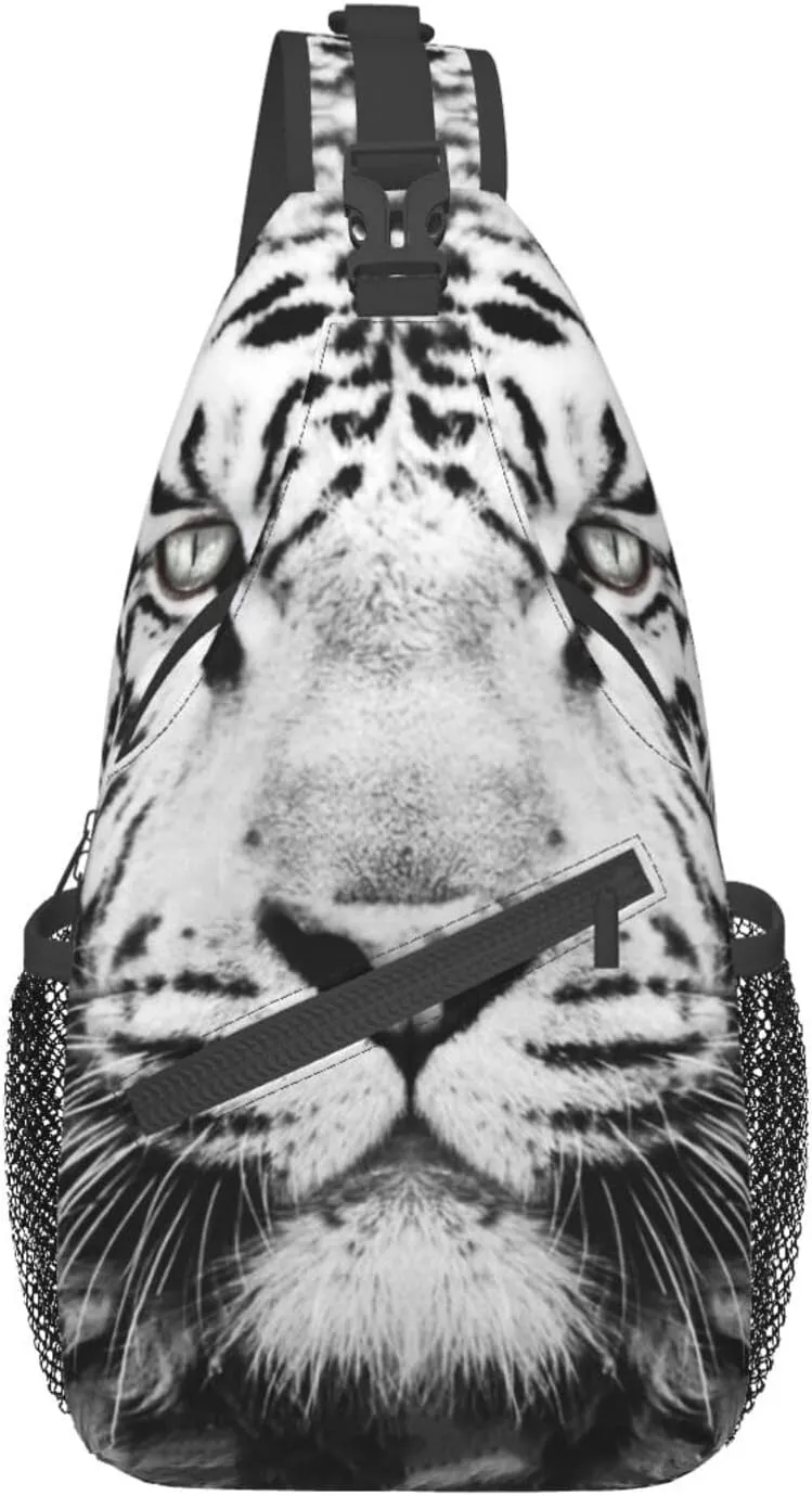 Tiger Crossbody Bag Men Shoulder Bag Backpack Cool Sling Bag Chest Casual Daypack for Outdoor