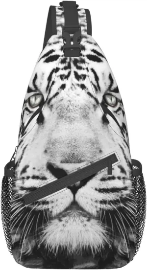 Tiger Crossbody Bag Men Shoulder Bag Backpack Cool Sling Bag Chest Casual Daypack for Outdoor
